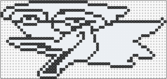 Berdly dialogue sprite (The weird squished one) - berdly, bird, black, deltarune, toby fox, video game, white