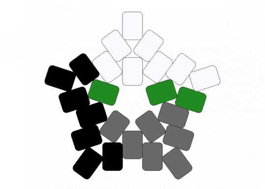 Demiromantic star - demiromantic, gray, green, pride, star