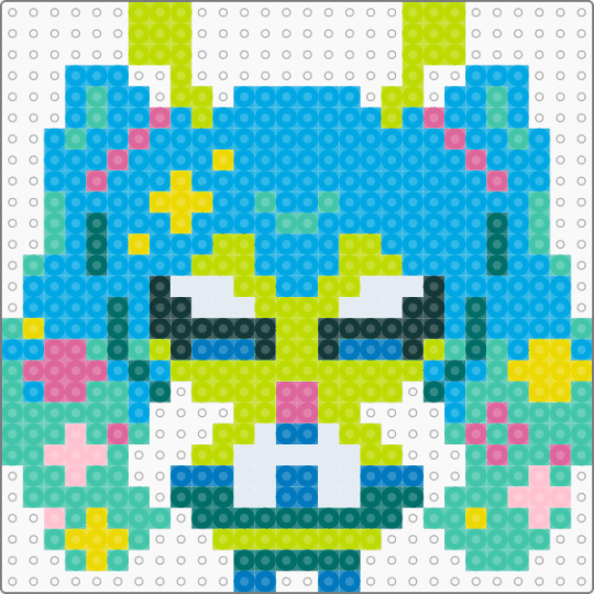 Remixed Alien Miku 30x30 - alien, anime, green, light blue, miku hatsune, teal, vocaloid