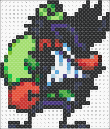Anton - black, green, purple, red