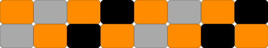 fidget based off the colors of the oklahoma warriors hockey team - orange,beige