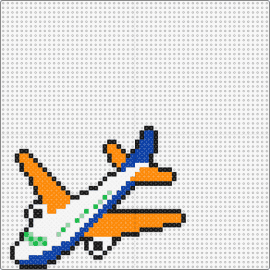 letadlo - airplane,winged,transportation,automobile,vehicle,sky,orange,white,blue