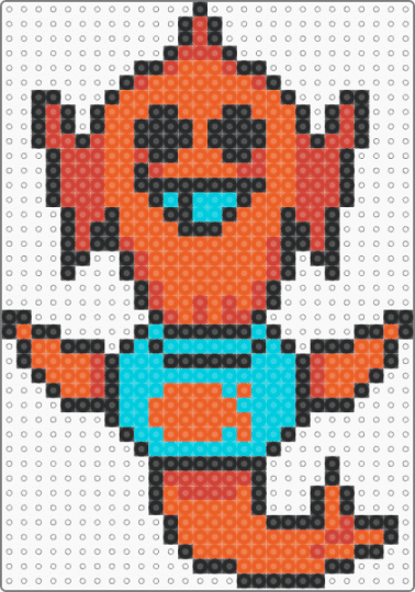 Orange fish guy - orange,undertale