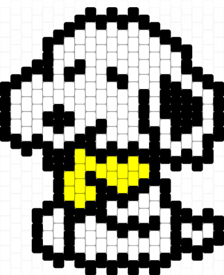 Snoopy hugging - white