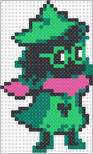 Ralsei with Hat - Battle Idle - green,teal