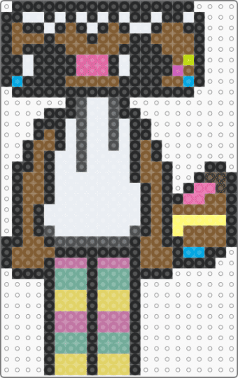 Cosmo! (Dandy's World) - black,tan,teal,colorful,dandys world