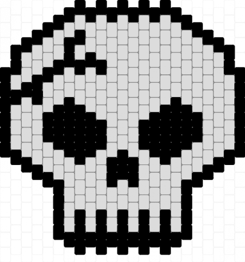 cracked skull 😋 - black,white
