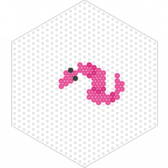 Worm pearler - pink