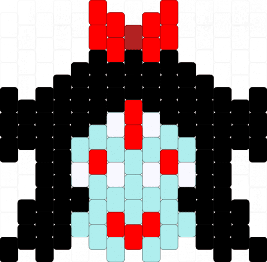 AQUA charm with 3 eye's - black,red,light blue,deltarune,aqua,chapter 5