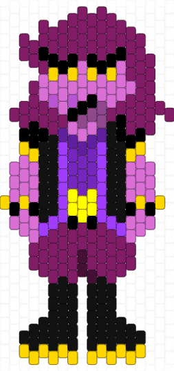 SUSIE DARK WORLD CHARM WITH THE EYES SHOWING - pink
