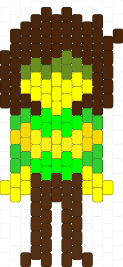 LIGHT WORLD KRIS CHARM deltarune - brown,kris