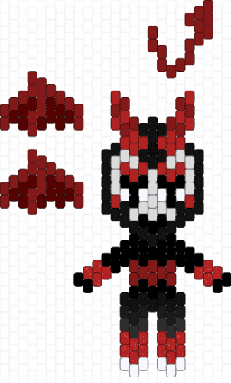 GLISTEN  (Crimson Imp) - red,brown,dw,dandys world,roblox