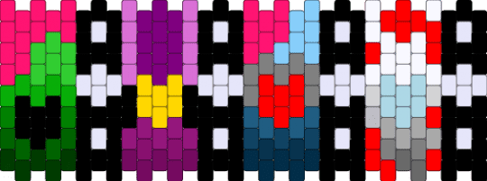 DELTARUNE HERO'S CUFF - green, pink, red