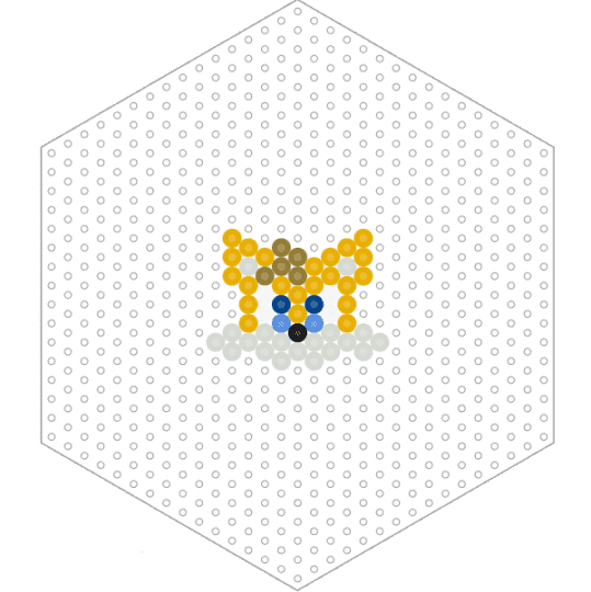 TAILS THE FOX fuse pattern - orange