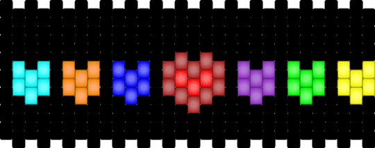 UNDERTALE SOUL CUFF - black,purple,red