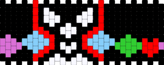 DELTARUNE HERO CUFF - black,light blue,red,deltarune