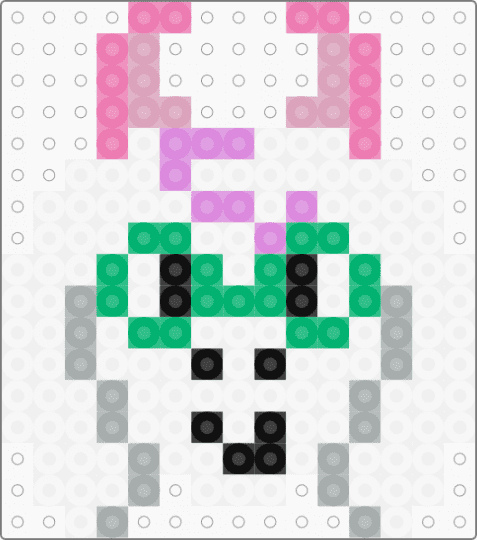 Ralsei Face Charm! deltarune - white,pink,deltarune,ralsei