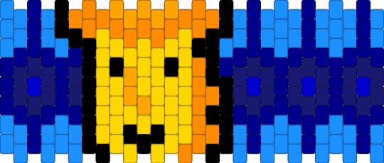 Deltarune Yellow cuff - blue, chapter 5, light blue, purple, yellow