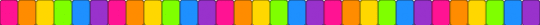 Simple Rainbow single - orange,green,purple,colorful