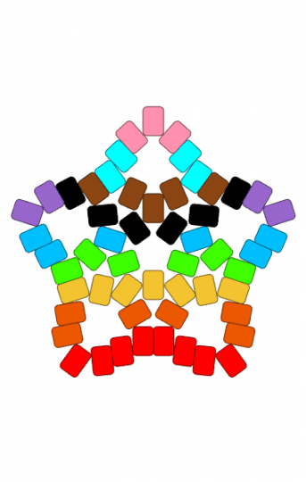big pride star! - bisexual, gay, lesbian, lgbtqia, light blue, pride, queer, red, trans, yellow