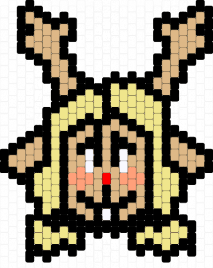 noelle holiday charm deltarune - black,beige,yellow