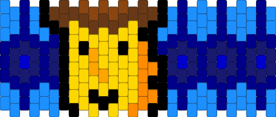 Deltarune Yellow cuff - light blue,purple,yellow,blue,chapter 5