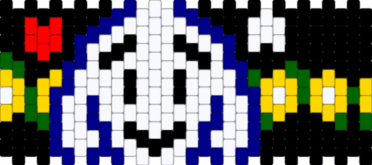 Asriel cuff FACE undertale - white,purple,yellow,undertale,asriel