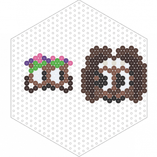 BASSIE pearler  AND COCOA - tan,brown,holiday,dw,bassie,dandys world,cocoa