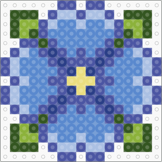 Blue Flower - blue,purple