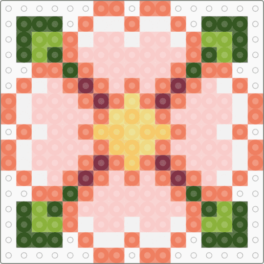 Coral Flower - orange,beige