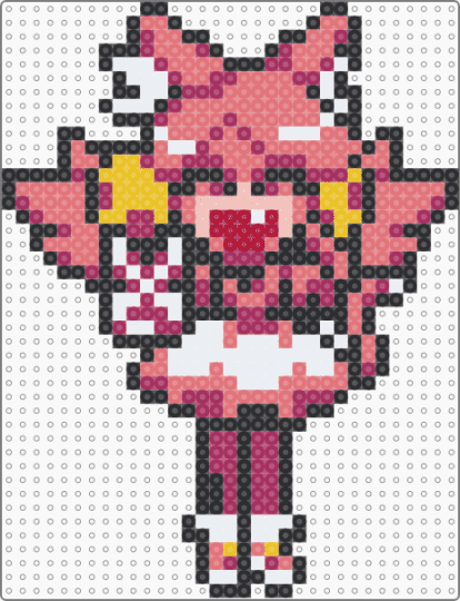 Pink - deltarune - cat, deltarune, girl, mew mew, pink, red, undertale