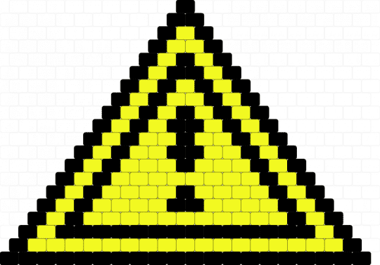 Hazard sign - black,yellow,cotdaprilfoolsday2026