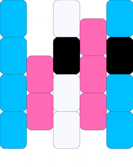 Trans Kitty - light blue,pink,transgender,pride,kitty,small,trinket
