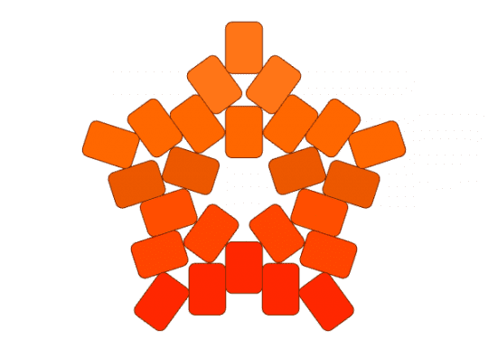 🧡 Orangescale Star 🧡 - cotdgradient, orange, red, star