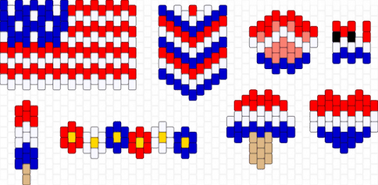 🎆 Random Patriotic Charms 🎆 - purple,red,america,holiday,patriotic,charms,white,blue,july