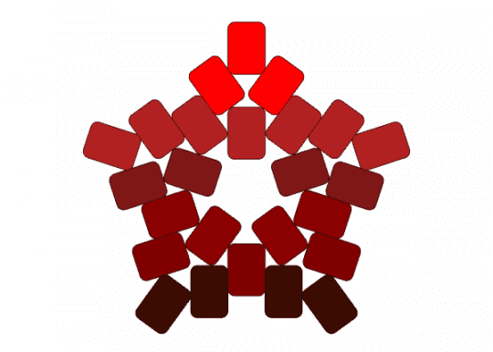 ❤️ Redscale Star ❤️ - brown, cotdgradient, red, star