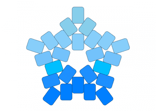 💙 Bluescale Star 💙 - blue, cotdgradient, light blue, star