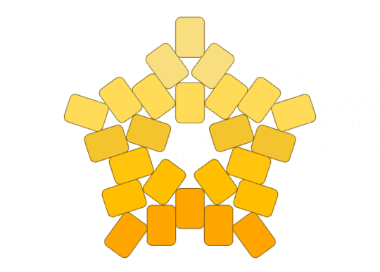 💛 Yellowscale Star 💛 - cotdgradient, star, yellow