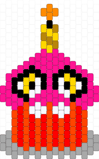 🧁 Cupcake Fnaf Charm 🧁 - animatronic, beige, charm, cotdcupcakes, cupcake, dessert, fnaf, pink, red