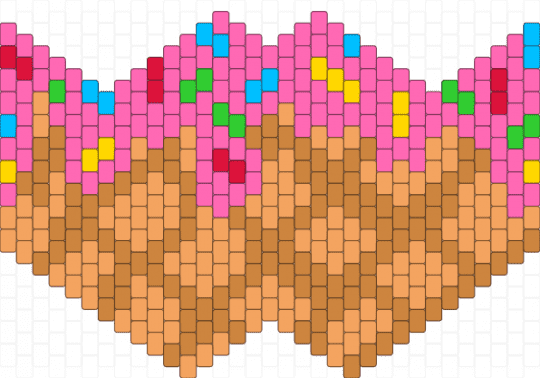 Cake ice cream mask - pink,orange,cotdcake,cake,mask,colorful,cute,sweet