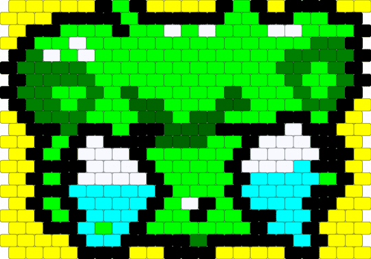 green kitty - green