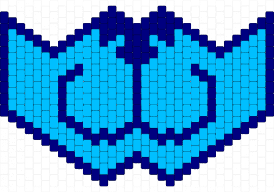 bubbly blue furry mask - purple,light blue