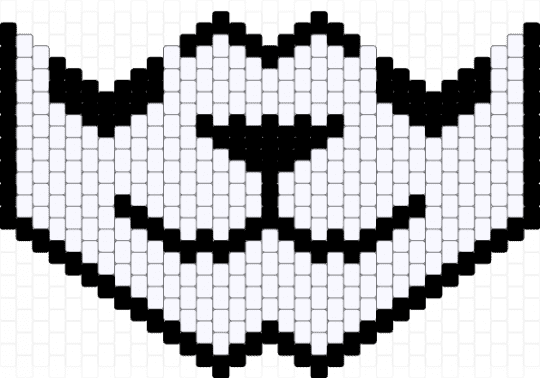 furry panda mask - black,white