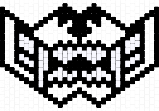 rawr mask template - black