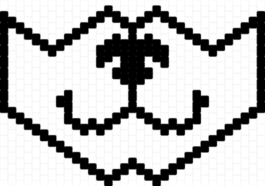 furry mask template - black