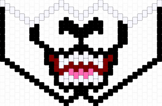furry mask template 2 - black,white,brown