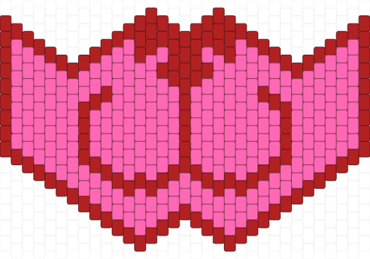 bubbly pink furry mask - red,pink