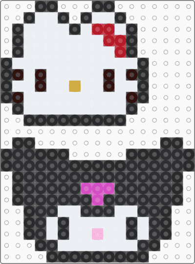 hello kitty & kuromi -- charms - black,white,brown,red,colorful