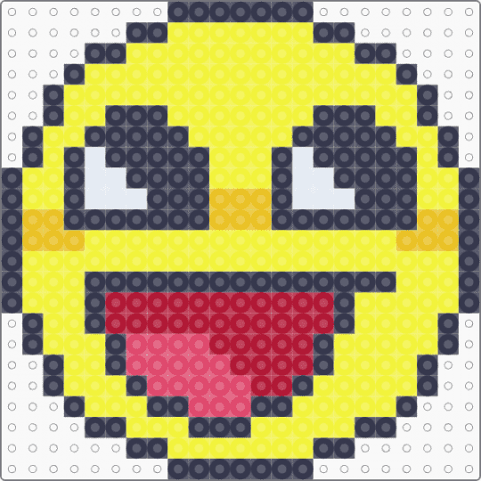 🍥 ;; stylized epic face perler ~ ♪ - purple,yellow,epic face,roblox