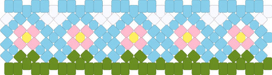 🌷 ;; flower cuff ~ ♪ - green,light blue,flower,floral,pastel
